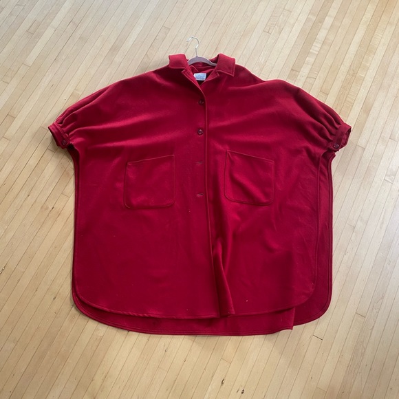Vintage Pendleton Red Woolen Cape OS - Picture 4 of 9